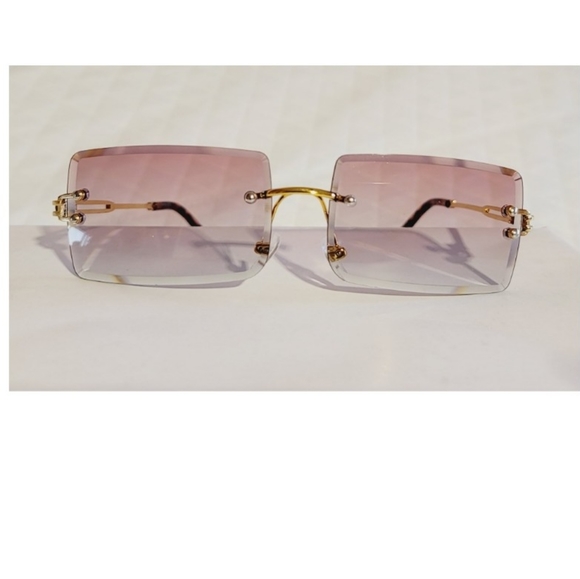 Rimless ombre pink sunglasses HP 😎 - Picture 8 of 11